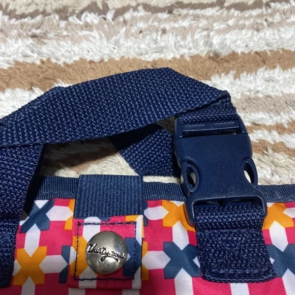 Thirty-One Fold-Up Family Organizer Tropical Twist Travel Trifold Handles - Picture 3 of 7